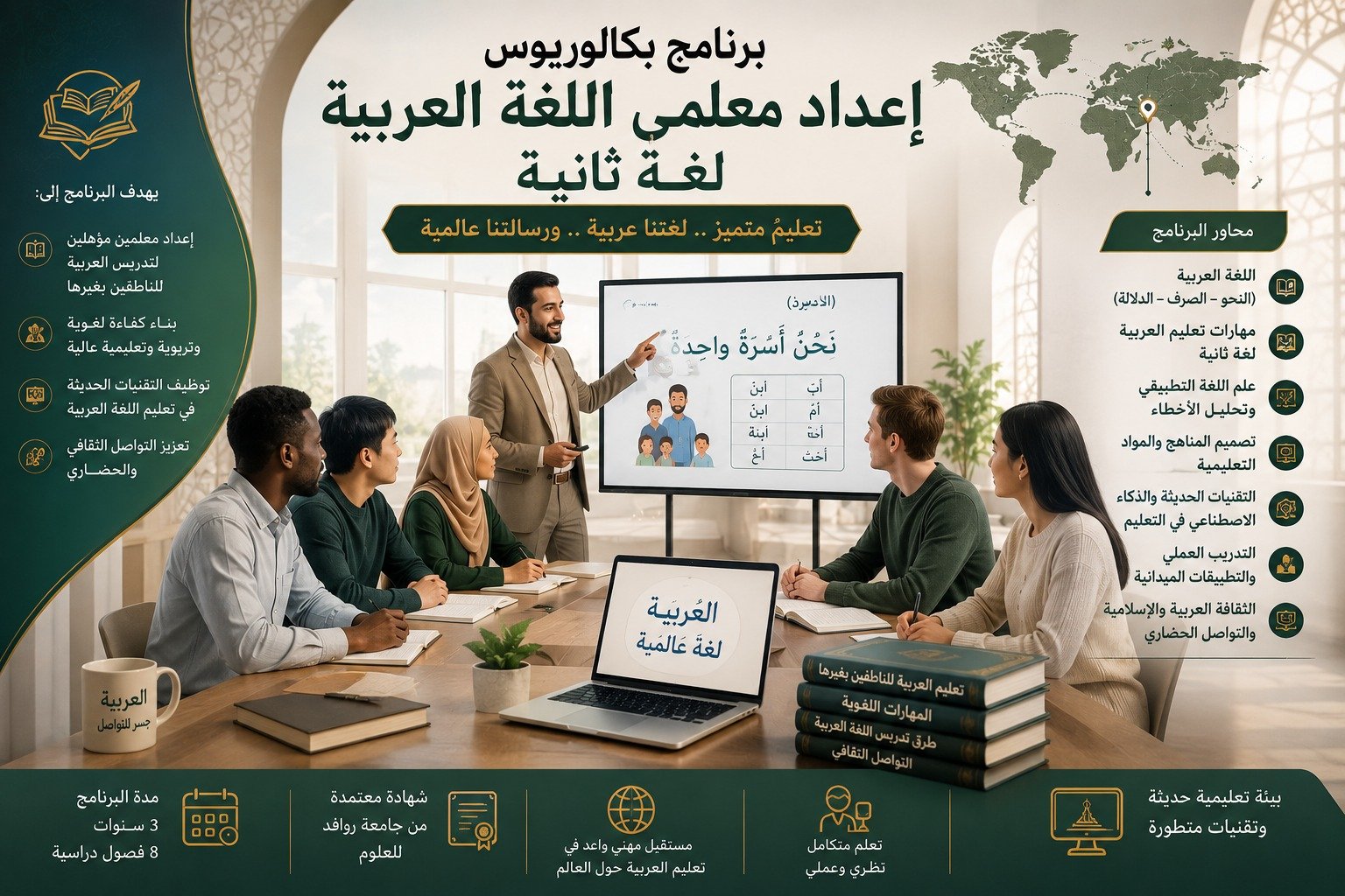 برنامج بكالوريوس إعداد معلمي اللغة العربية لغة ثانية